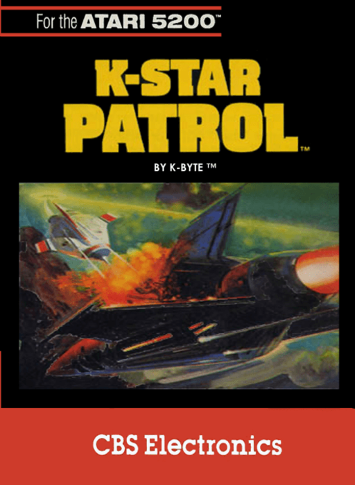 K-Star Patrol box art for Atari 5200